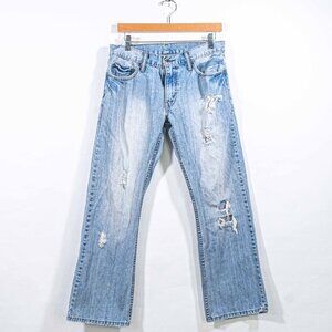 Levis 527 Bootcut Distressed Jeans 32 x 29 Y2K Streetwear Cowboy